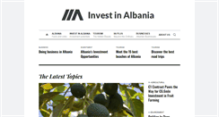 Desktop Screenshot of invest-in-albania.org
