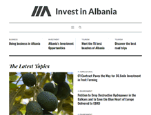 Tablet Screenshot of invest-in-albania.org